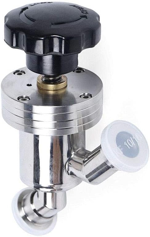 SHERICH KF40 High Vacuum Manual Isolation Valve, Flange L Type, Y Type Stainless Steel Valve (KF40 （Y type）)