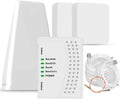 Cell Phone Booster for Home, Up to 7000Sq. Ft,Cell Phone Signal Booster for Rural Area with 2 Indoor Panel Antennas,Boosts 5G 4G LTE for Home (White)