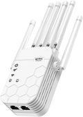 WiFi Extender Signal Booster for Home, AC1900Mbps Dual Band, Covers up to 12880 sq.ft & 105 Devices, New 6X Faster Wireless WiFi Extender with Ethernet Port, WiFi Booster Compatible with All Routers