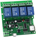 WiFi Relay Switch Module Phone Remote Timer Control for Wireless Android iOS (5-32V 4-Channel)