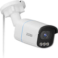 ZOSI C186 5MP 3K Aurora Lux True Color Night Vision PoE IP Security Camera, Smart Person/Vehicle Alerts for Outdoor Indoor Surveillance, Light & Siren Alarms, Two-Way Talk, with Our NVR or PoE Switch