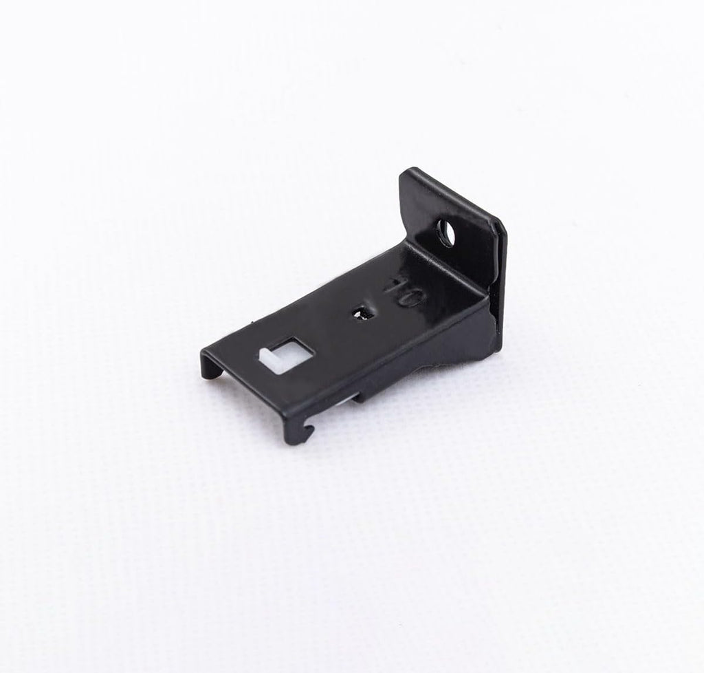 Black Wall Mount Brackets for Curtain Track, Bendable Curtains Tracks Walls Mounting Hardware (6 PCS)