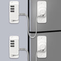 Child Proof Your Fridge & Freezer, AOSITE 2-Pack Adhesive Digital Locks, Keyless Entry with Combination Code for Kids Safety, No Keys, No Drilling (White Adults Fridge Children Lock)