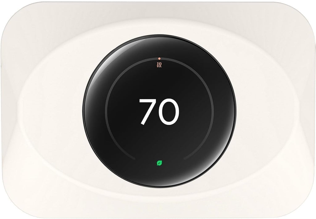 Nest Thermostat Wall Plate Cover Replacement Compatible with Google Nest Learning Thermostat (4th Gen), Practical Nest Learning Thermostat 4 Trim Kit, Snap fit Design (Biege, 1 Pack)
