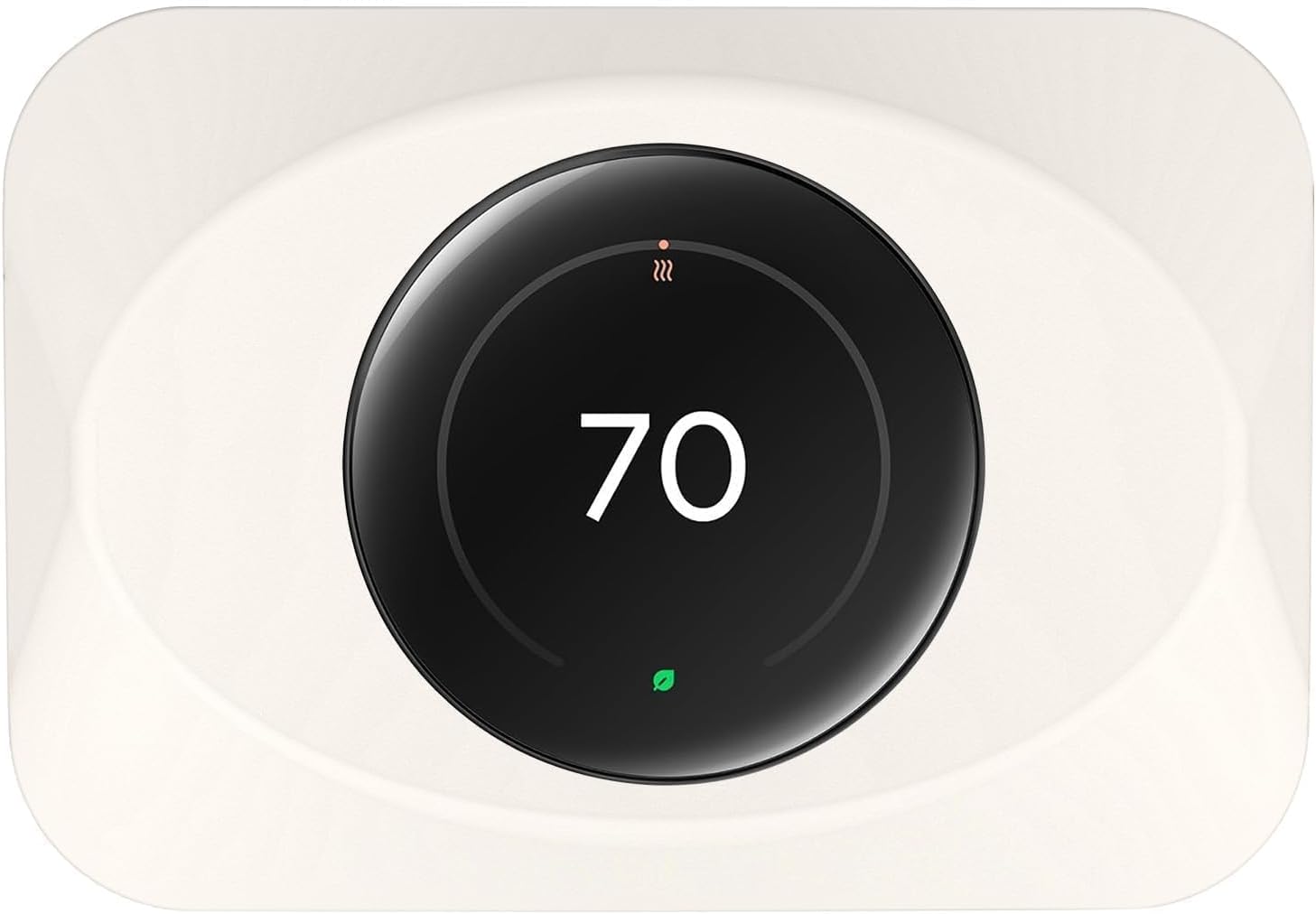 Nest Thermostat Wall Plate Cover Replacement Compatible with Google Nest Learning Thermostat (4th Gen), Practical Nest Learning Thermostat 4 Trim Kit, Snap fit Design (Biege, 1 Pack)