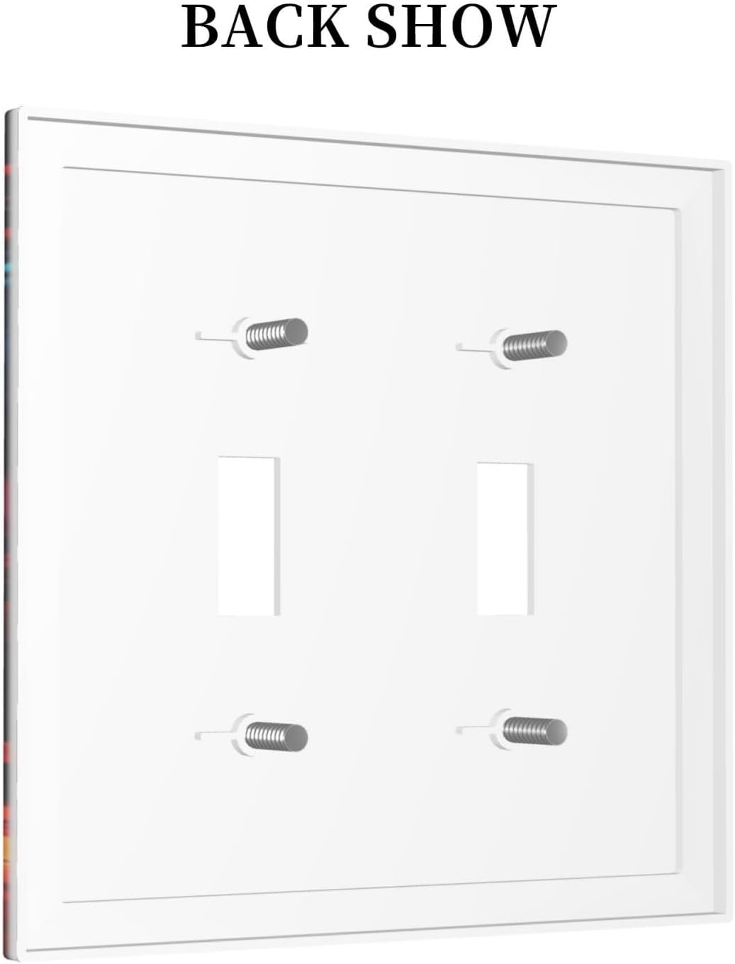 Colorful Graffiti Basketball Sport Basket Hippie Double Toggle Light Switch Covers 2 Gang Wall Plate Dual Decorative Switchplate Electrical Faceplate for Country Bathroom Bedroom Decor