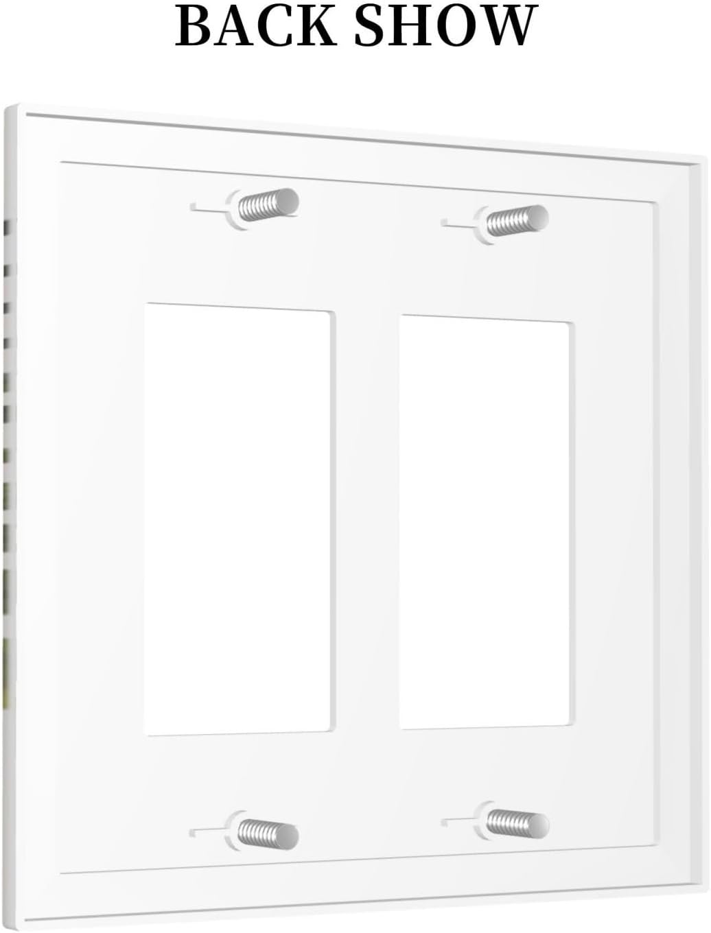 Beautiful Boho Mid Century Large Archs Sun Leaves Plants Decorative Outlet Covers 2 Gang Double GFCI Rocker Electrical Wall Panels Light Switch Cover Plate for Bedroom Living Room Decor