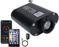 AZIMOM 16W Car Use Sound Activated Fiber Optic Light Box Engine Music Sensor Mode RGBW APP/Remote Control Starlight Engine Driver for Car Indoor Star Lighting Decoration