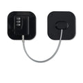 2 Packs Refrigerator Lock Combination Coded Fridge Lock Freezer Child Safety Lock Door Lock with Strong Adhesive No Keys Needed Black