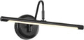 JOOSENLUX Picture Lights for Paintings Hardwired 16.5" Inch Long Dimmable Black Wall Lights with Adjustable Lighting Direction 110V 3000K
