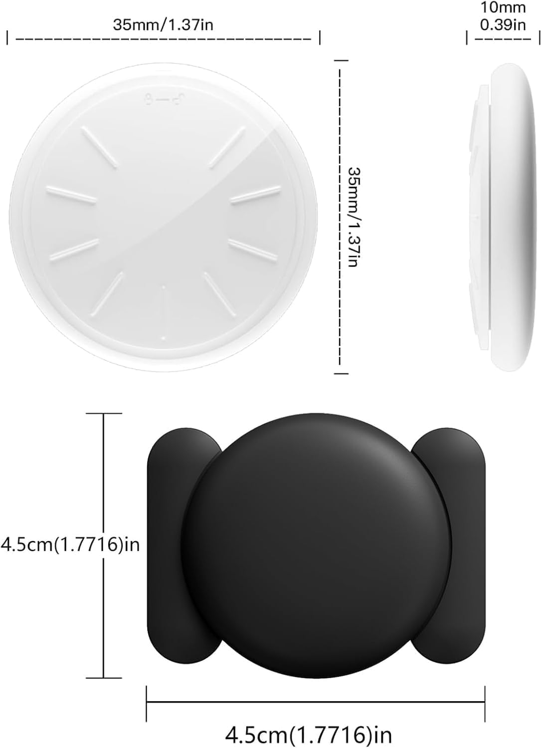 GPS Tracker for Vehicles, MINI Car Tracker Device Hidden for Vehicle, No Monthly Fee, Real-Time Tracker Device for Vehicles Work with Find My (iOS Only), Car Tracker with Magnetic Waterproof Case