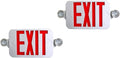 2 Pack Supreme LED All LED Decorative Red White Exit Sign & Emergency Light Combo with Battery Backup (2 Pack)
