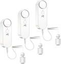Daytech Water Level Sensor 100 dB Sump Pump Alarm Water Sensors for Leaks with 78 inch Detector Cable and 4 Volume Levels Flood Sensor for Basements(3PC)