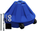 Plasticade Roll-A-Post Portable Signpost Base for 24" x 24" or Smaller Signs, Designed for School, Airport, Parking Lot, Durable Plastic, Wind Resistance, 18" x 12", Blue, Post Not Included
