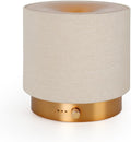 Elegant Fabric Aroma Diffuser - Quiet Essential Oil Diffuser with Soft Night Light, Perfect for Home, Office, and Yoga Space (M35-Gold)