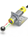 DIHOOL Photoelectric Proximity Sensor, Laser Motion Switch,IP65 Waterproof, Normally Open NPN NO, M16, 3 Wires,12V/24V Input(10-30VDC), Detection Distance Adjustable from 3cm to 80cm
