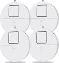 Window Alarm System 4-Pack - Ultra-Loud 120dB Alarms with Advanced Vibration Sensors - Window Security Alarms for Glass Break Detection - Features Low Battery LED Indicator
