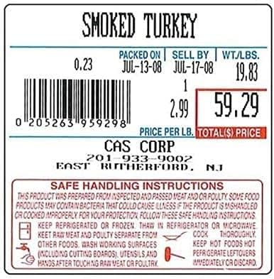 VisionTechShop LST-8040 Printing Scale Label, 58 x 60 mm, UPC/Safe Handling 36 Rolls Per Case, Lower Price Than 12 Rolls