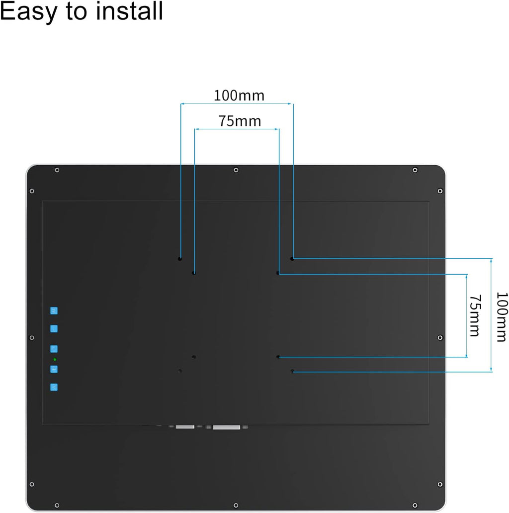 GreenTouch 17 Inch Industrial Open Frame PCAP Multi-Touch Touch Screen Monitor - 1280 * 1024 @60HZ - HDMI/VGA/DVI Input