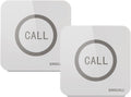 SINGCALL Restaurant Pager System Waiter Calling System Pagers and Beepers for Kitchen,Fast Food,Hotel,Restaurants,Cafe,Bar to Call Waiters 2 Waterproof Wireless Call Buttons