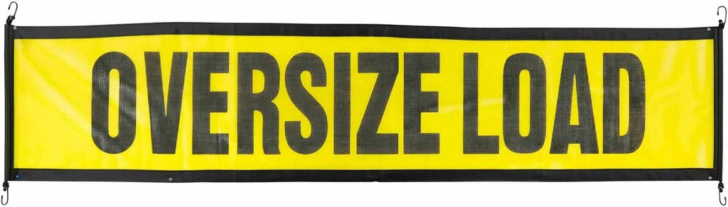 Mytee Products Oversize Load Banners, Flags, and Magnets Kit - Includes 2 Stretch Cord Oversize Load Banners, 4 Magnets, and 8 DOT Compliant Red Safety Flags 18" x 18" (4 with Wire Loop, 4 with Dowels)