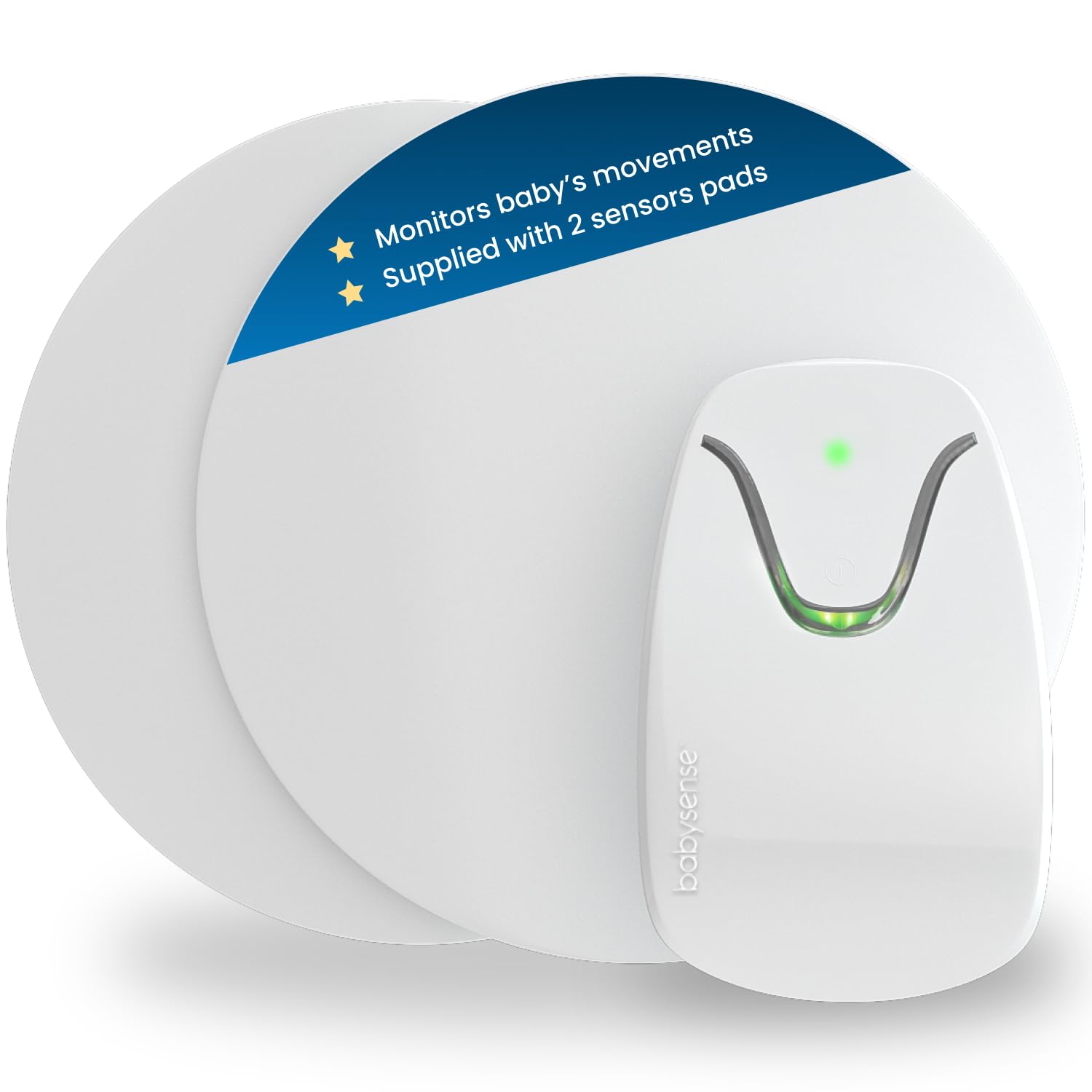 Babysense 7 Baby Sleep Breathing Movement Monitor for Newborn and Infants, No WiFi, Non Wearable, Non Contact Monitor with 2 Under-Mattress Sensors for Full Crib Coverage, FSA Baby Monitor