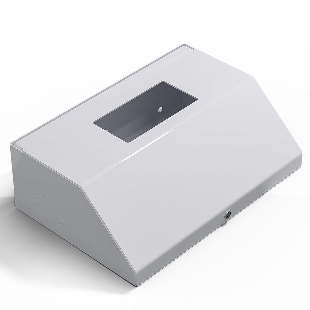 Under Cabinet GFCI Safety Outlet, 20 AMP, Self-Testing, Wall Distribution Box (White-E)