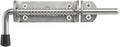 JQK Spring Loaded Sliding Bolt Latch, Heavy Duty 304 Stainless Steel Thickened 4mm Door Lock Barrel Bolt, 8.6 Inch Brushed Finished, HSB500