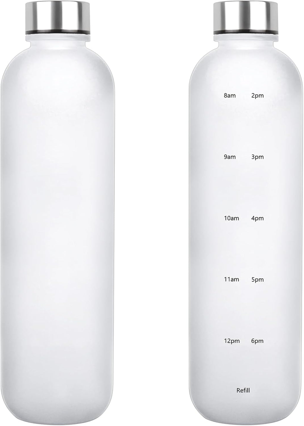 1L（33 oz） daily tracking schedule time hours reminder motivational day goals hydration capacity measured marker tracker plastic wide mouth measurements water bottle