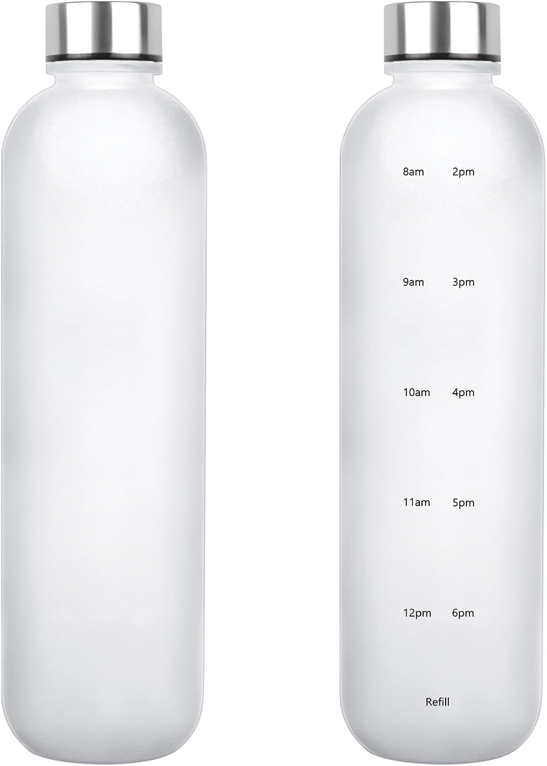 1L（33 oz） daily tracking schedule time hours reminder motivational day goals hydration capacity measured marker tracker plastic wide mouth measurements water bottle