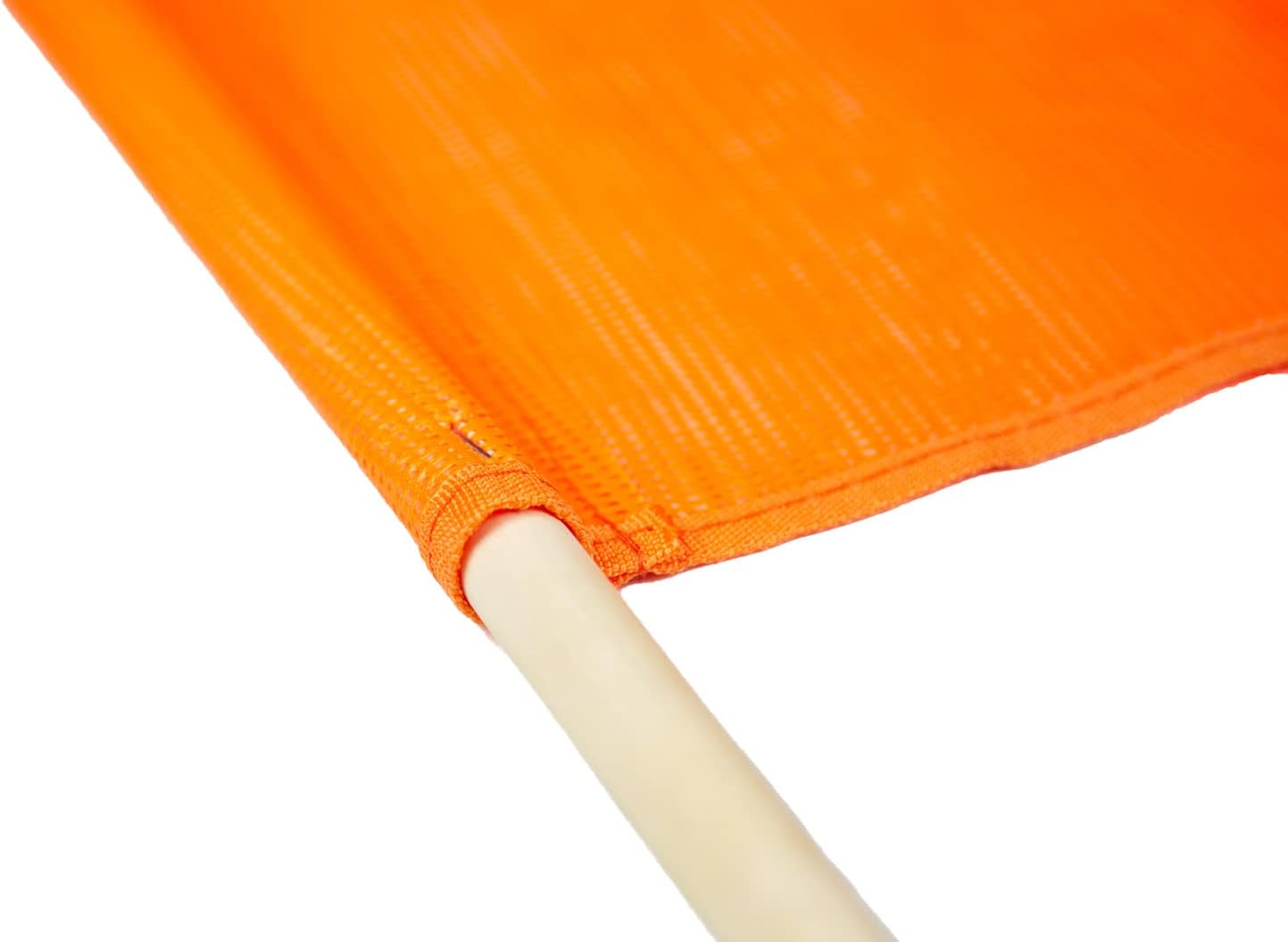 Mytee Products Orange Safety Flags for Trucks with Dowel, DOT Compliant - 18 Inch x 18 Inch High Visibility Vinyl Mesh Warning Flags, 8 Pack