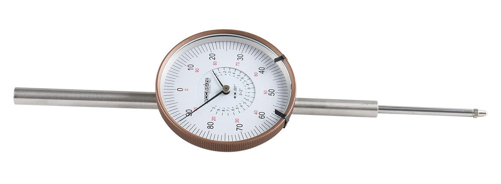 Accusize Industrial Tools Agd2 Style 0-2'' by 0.001'' Dial Indicator with A 3'' Big Face, Lug Back, P900-S090