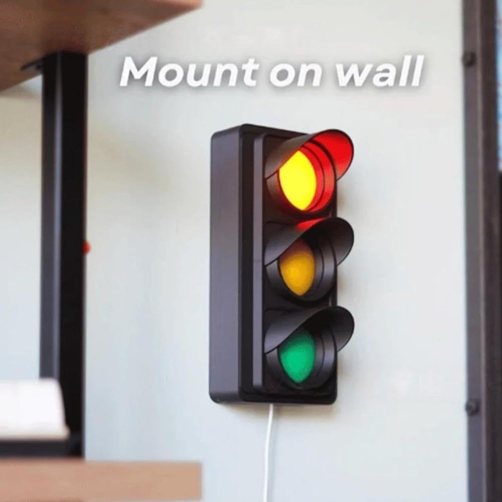 Social Signal Light, USB Powered Traffic Light for Office Desk - Red/Yellow/Green Mood & Status Indicator for Home Office, Privacy No Disturb Lights for Focus, Meetings, Remote Work