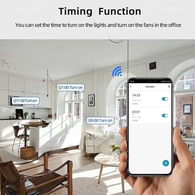 Tuya 2CH Smart Life WiFi Momentary Inching Relay Self-Locking Switch Module,DC/AC 7-32V WiFi RF Bluetooth Relay, Compatible with Alexa Goolge Home