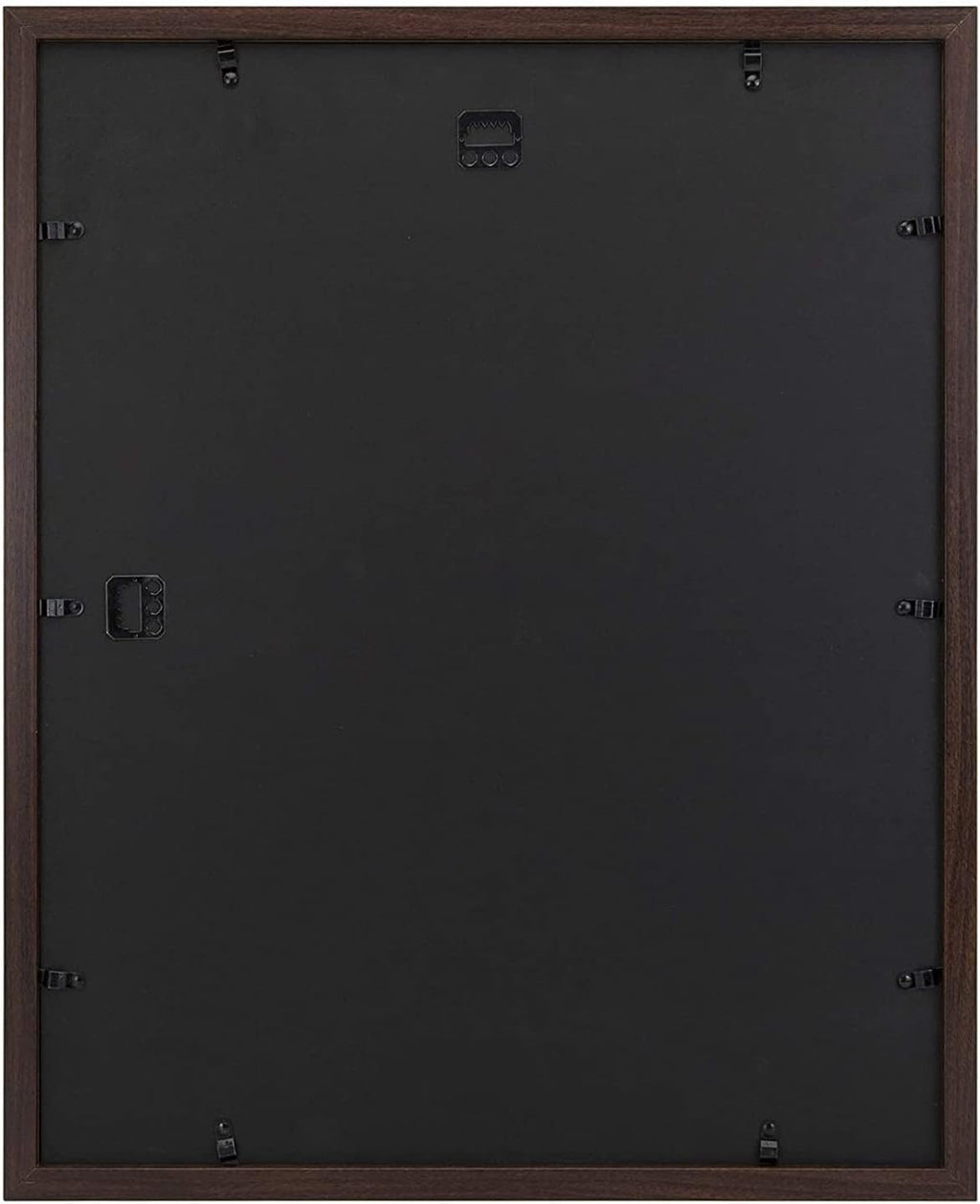 Golden State Art, 16x20 Picture Frame with Mat for 11x14 - High Definition Glass Wall Mounting Horizontal Vertical Display (Brown, 1 Pack)