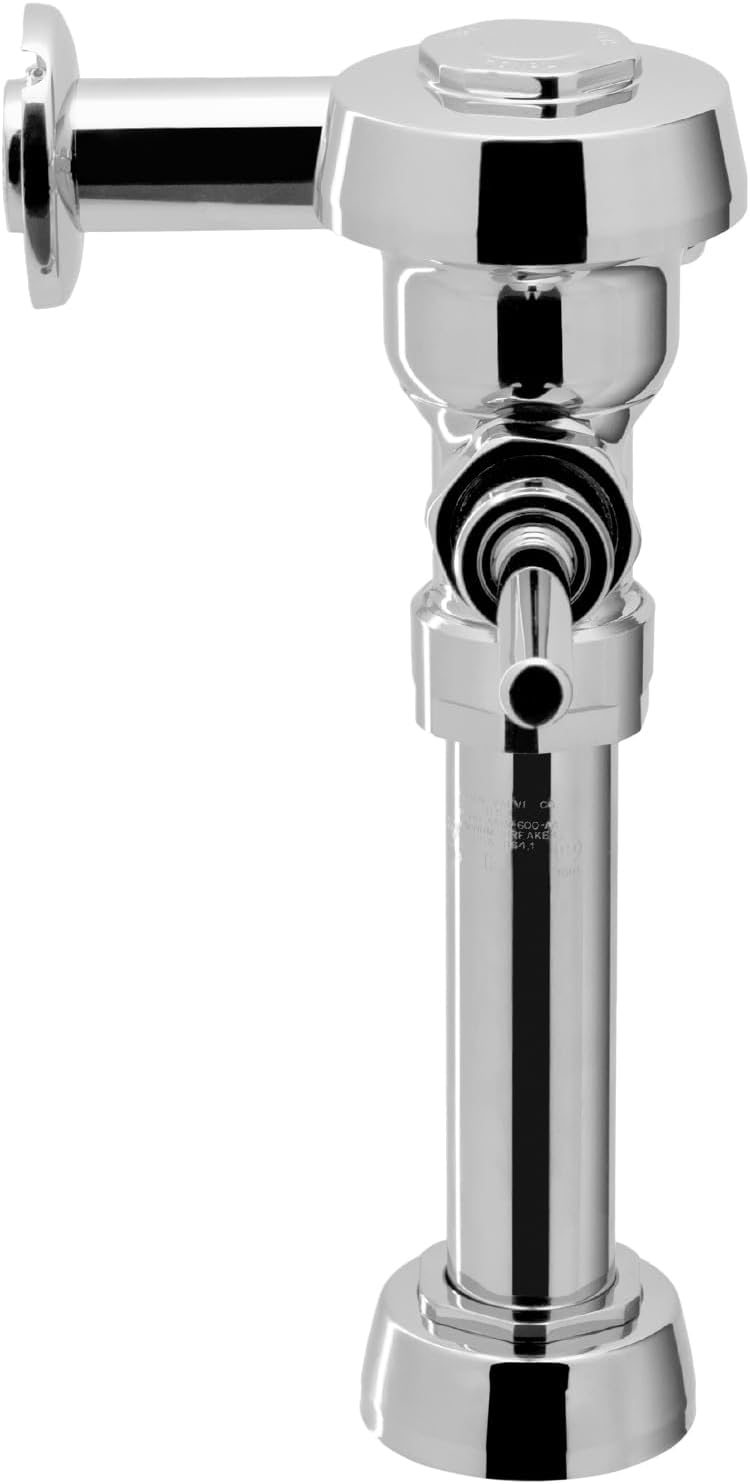 Sloan Royal 110 Exposed Manual Water Closet Flushometer, 3.5 GPF Manual Flush Valve - Single Flush Non-Hold-Open Handle, Fixture Connection Top Spud, Polished Chrome Finish, 3010100