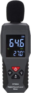 Smart Sensor Sound Level Meter Logger 30-130dB Noise Measurement Digital Audio Level Meter for Factories, Offices, Homes, Construction Sites Precise