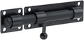 Alise 6 inch Barrel Bolt Latch,Slide Bolt Latch,Heavy Duty Solid SUS304 Stainless Steel Slide Lock for Wooden Fence,Barn Door,Interior or Outdoor Door Matte Black MS8000-B