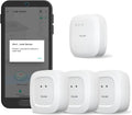 YoLink SpeakerHub & Three Water Leak Sensors Starter Kit – Plays Tones/Sounds, Spoken Messages, LoRa-Powered ¼ Mile Range, App Alert, Emails, SMS/Text, IFTTT