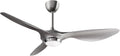 reiga 52 Inch Modern Smart Wifi Ceiling Fan with Light and Remote Control, Living Room Bedroom patio 3 Blade Ceiling Fans with Reversible Mute DC Motor, Silver