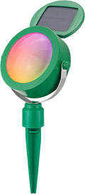 Solar Landscape Light, Color Changing Outdoor Path Lights Garden Plants Uplights Spotlight Indoor, Solar Motion Sensor Light Waterproof for Yard Pathway Step