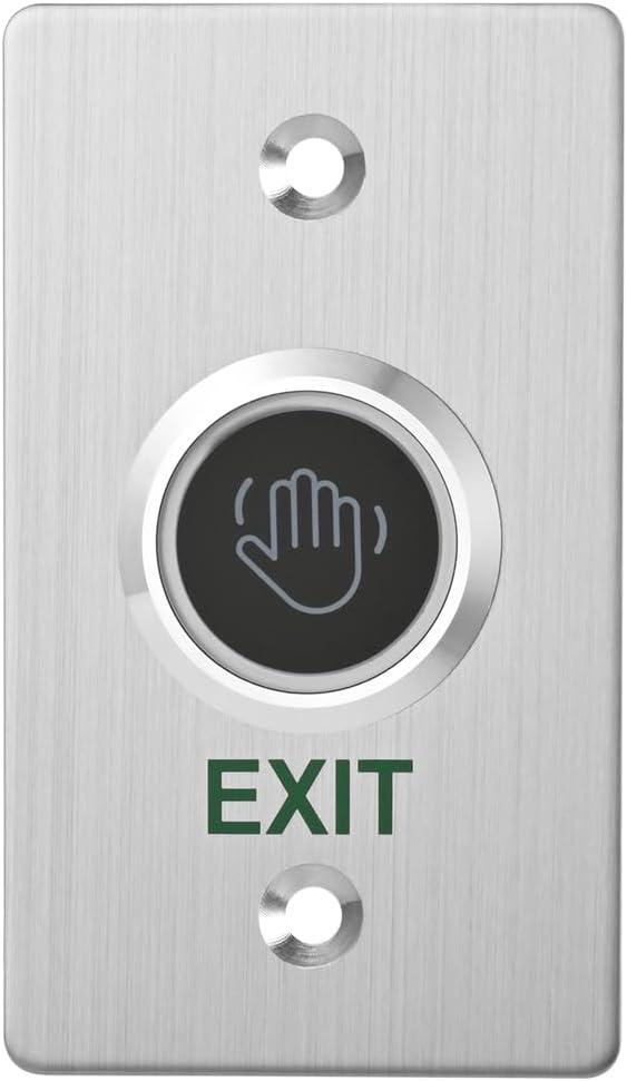Infrared Sensor Exit Button IR Touchless Door Release 304 Stainless Steel IP67 Waterproof with LED Indicator for Access Control Systems