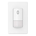 ELEGRP Single Pole Occupancy Motion Sensor Light Switch, Need Grounding Wire No Neutral Wire, 120° Sensor Coverage PIR Infrared Motion Activated, for CFL/LED/Incandescent Bulb, UL,1 Pack, Matte White