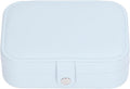 Jewelry Travel Case, Large Capacity Leather Jewelry Box, Multifunctional Travel Jewelry Organizer with 5 Necklace Hooks, 20 Earring Slots, 12 Ring Grooves, for Earrings Rings Brace