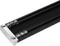 ZSHINE Heavy-Duty Curtain Conjoined Double Track rails Ceiling Mounting for Living Room Bedroom Room Divider (Black 9.5ft)