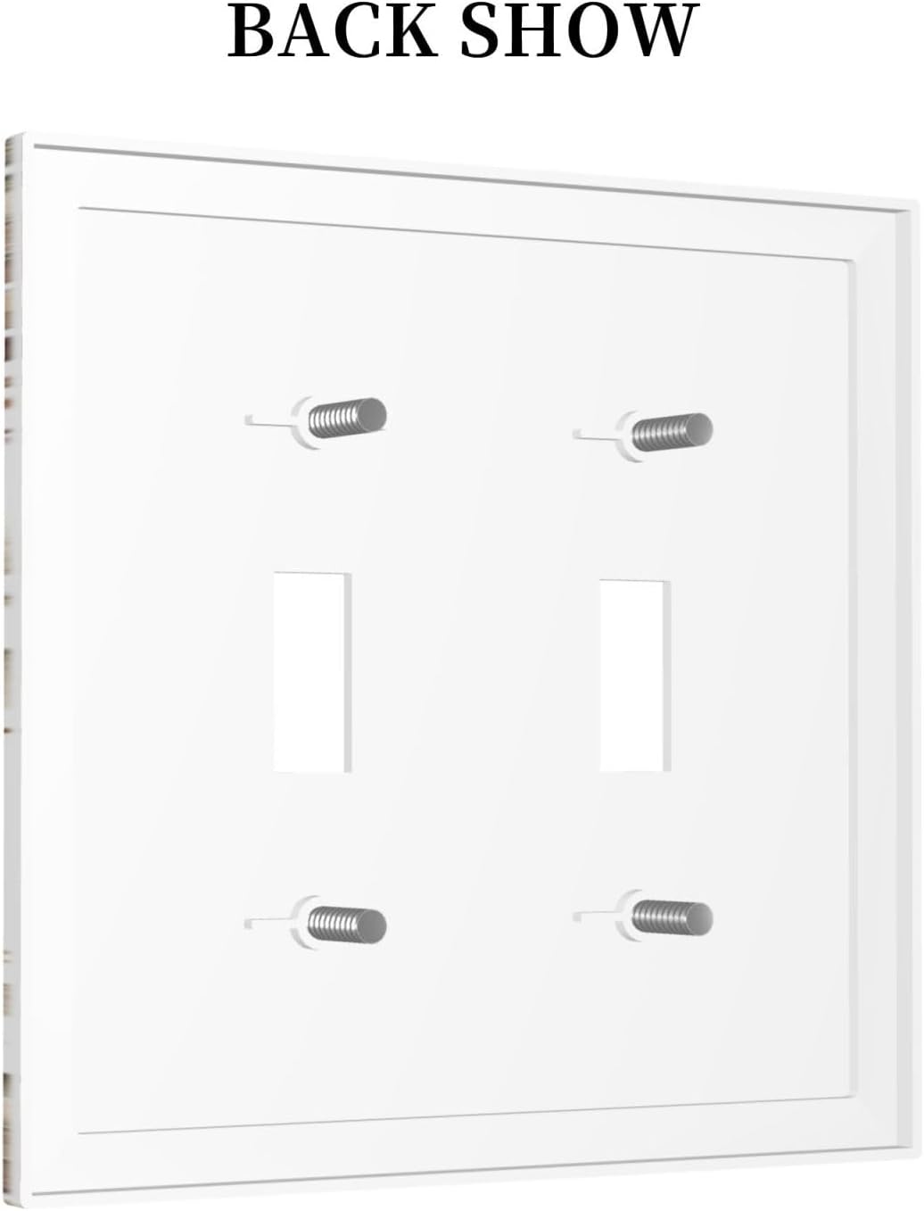 Decorative Switch Plates Vintage Warm Color Orange Flowers And Leaves 2 Gang Double Toggle Outlet Light Switch Cover Wall Plate Electrical Faceplate for Bedroom living Room Decor