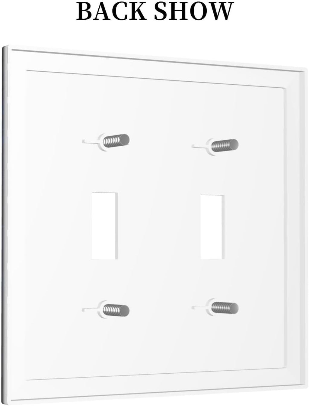 Outer Space Colorful Starry Sky Galaxy Planet Decorative Switch Plates 2 Gang Double Toggle Outlet Light Switch Cover Wall Plate Electrical Faceplate for Bed Room Living Room Decor
