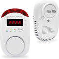 Combination Gas & Carbon Monoxide Detectors, Plug in Carbon Monoxide and Natural Gas Detector for Home, 2 in 1 CO Detector & Combustible Gas Detector with Light & Voice Warning(1 Pack)