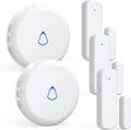 Wieless Door Bells Chimes, AMHEY Door Chime Doorbell with 700ft Operate Range 58 Chimes 5 Volume Level Door Open Alarm for Business/Office/Home/Store When Entering, 2Sensor+1Receiver