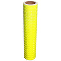 Fluorescent Yellow Reflective Tape 12 inch, Outdoor Waterproof High Visibility Warning Safety Industrial Marking Tape (11 feet)